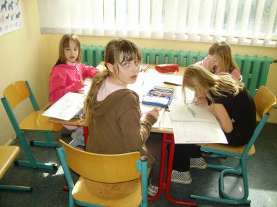 Bild: Wir arbeiten in Gruppen