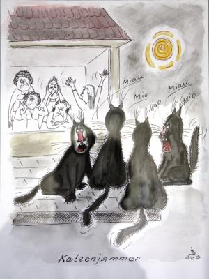 Foto des Albums: Katzen-Karikaturen von Henning Bormann (03. 05. 2010)