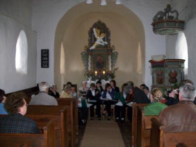 Bild: Empfang durch den Walddrehnaer Chor