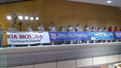 Foto des Albums: Potsdamer Fanfarenzug beim Stabhochsprung-Meeting im Stern-Center (10.02.2007)