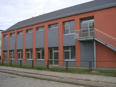 Au&szlig;enansicht der neuen Kita 