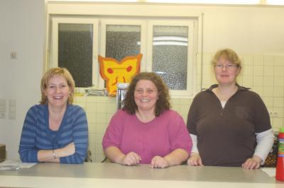 Die Helferinnen Tanja, Michaela und Susanne 