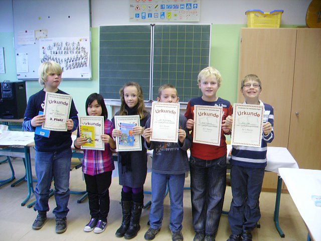 Bild: Die besten Leser der 3. Klassen