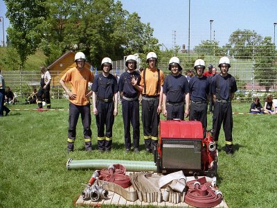 Wettkampfteam der FF Treplin-III 