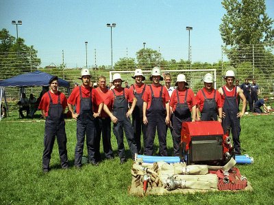 Wettkampfteam der Gastgeber FF Falkenhagen 