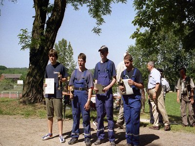 Siegerehrung der Jugendabteilung Platz 1.-4 