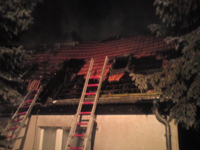 Foto des Albums: Dachgeschossbrand EFH in 15306 Lietzen am 02.02.12 11Fotos