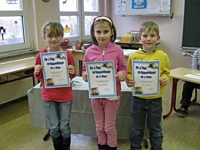Bild: Erstplatzierte der Klassenstufe 2