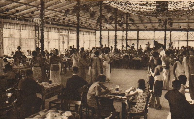 Bild: Archiv Gemeinde Rangsdorf - Strand Kasino - Großer Saal in der Glashalle um 1932