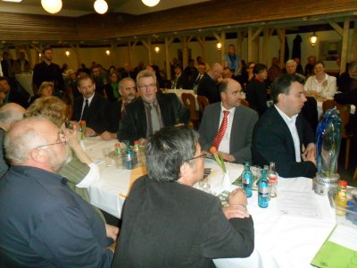 Landrat Dirk Schatz und Verbandsb&uuml;rgermeister Erns Hofmann 