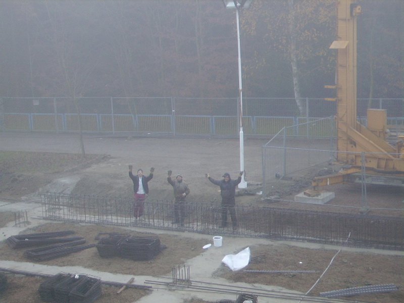 Bild: November - Baustelle im Nebel