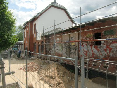 Foto des Albums: Grundsteinlegung am Bahnhofsgebäude Rehfelde (12. 06. 2012)
