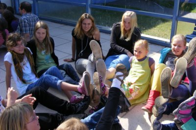 Foto des Albums: Musikalisches Märchen im Blockflötenorchester einstudiert