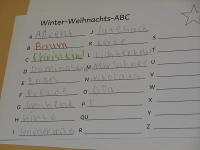 Foto des Albums: Projekttage zum Thema "Weihnachten"