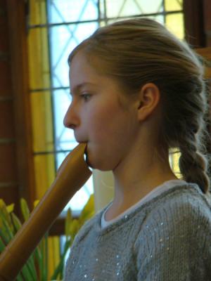 Foto des Albums: Blockflötenschüler beim Kirchencafé in St. Marien Parchim