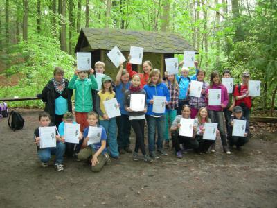 Foto des Albums: Unterricht am Lehrpfad der Oberschule Glöwen mit Grundschulteil (17. 05. 2013)