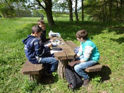 Foto des Albums: Unterricht am Lehrpfad der Oberschule Glöwen mit Grundschulteil (17. 05. 2013)