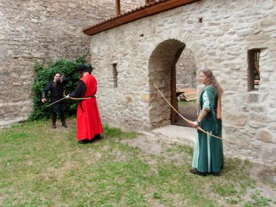 Edle Damen greifen zum Bogen  (Bild vergrößern)