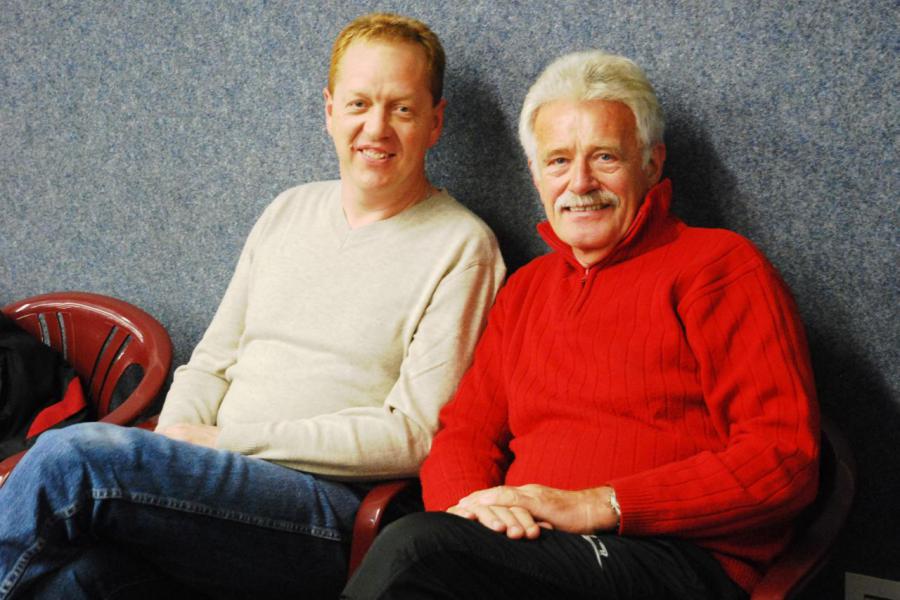 Bild: Seltener Gast: Detlev Schubert neben Uwe Rehbein(Detlev wollte einfach nur einmal auf unsere Homepag