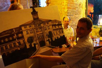Foto des Albums: Einrichtungsleiter Thomas de Vachroi verabschiedet sich von seinen MitarbeiternInnen in der Schlossruine Dahme (20.07.2013)