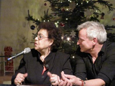 Foto des Albums: Musikalische Lesung mit Gisela Steineckert und Dirk Michaelis in der Bibliothek Zielitz (06. 12. 2013)