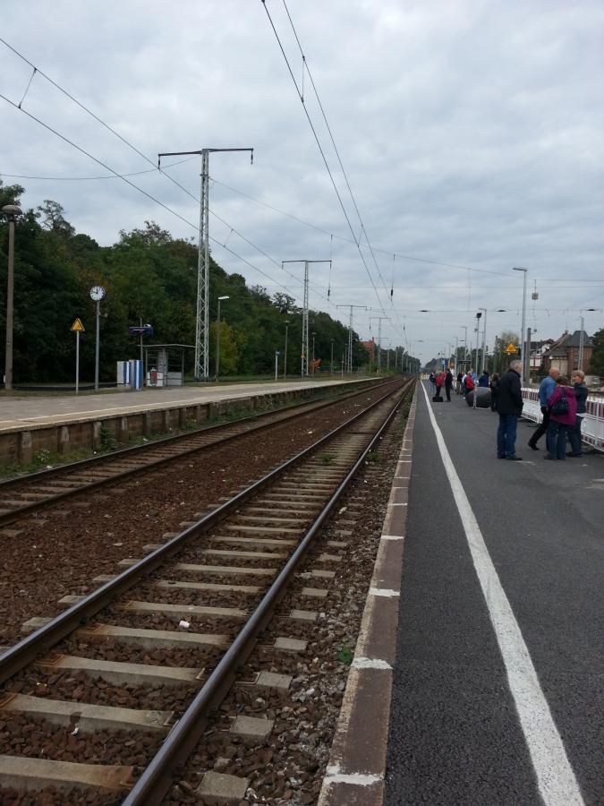 Bild: © Foto: J. Mühlmann-Skupien - Bahnübergangsbeseitigung 10/2013