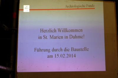 Foto des Albums: Archäologische Führung in der Kirche Sankt Marien in Dahme/Mark (15.02.2014)