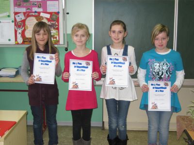 Bild: Vorlesesieger Klasse 4