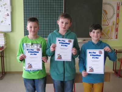 Bild: Vorlesesieger Klasse 5
