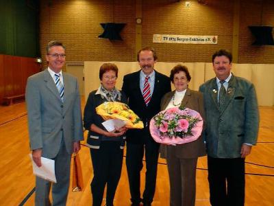 Jubilare f&uuml;r 40-j&auml;hrige Mitgliedschaft  (Bild vergr&ouml;&szlig;ern)
