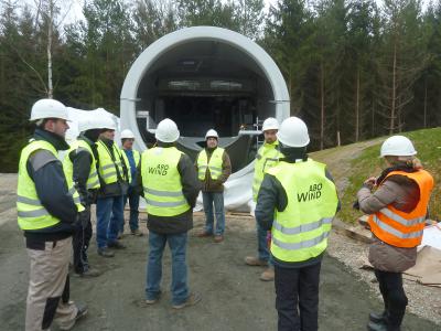 Fotoalbum Bau der Windenerergieanlagen Schnorbach
