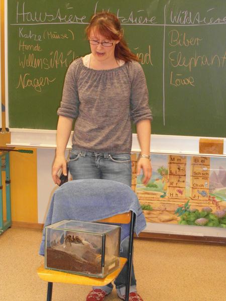Bild: Frau Nolte brachte auch exotische Tiere mit