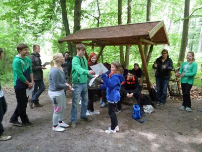 Foto des Albums: Walderlebnistag der 5. Klasse am Naturlehrpfad in Klein Leppin (28. 05. 2014)