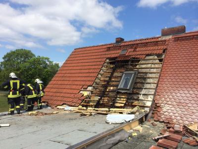 Foto des Albums: Einsatz 099/2014 - Dachstuhlbarnd
