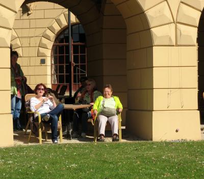 endlich - angekommen am Schloss 