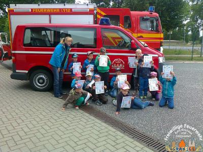 Foto des Albums: Abschlussübung AG Feuerwehr der Kita Zwergenland