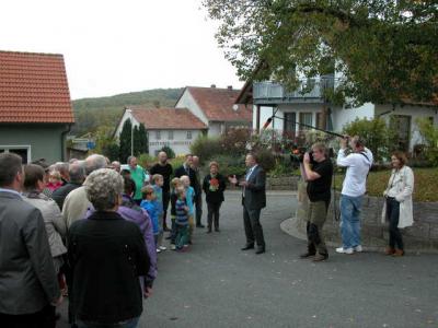 Foto des Albums: Das ZDF in Schondra und Singenrain - Druck aufbauen gegen TenneT (11.10.2014)