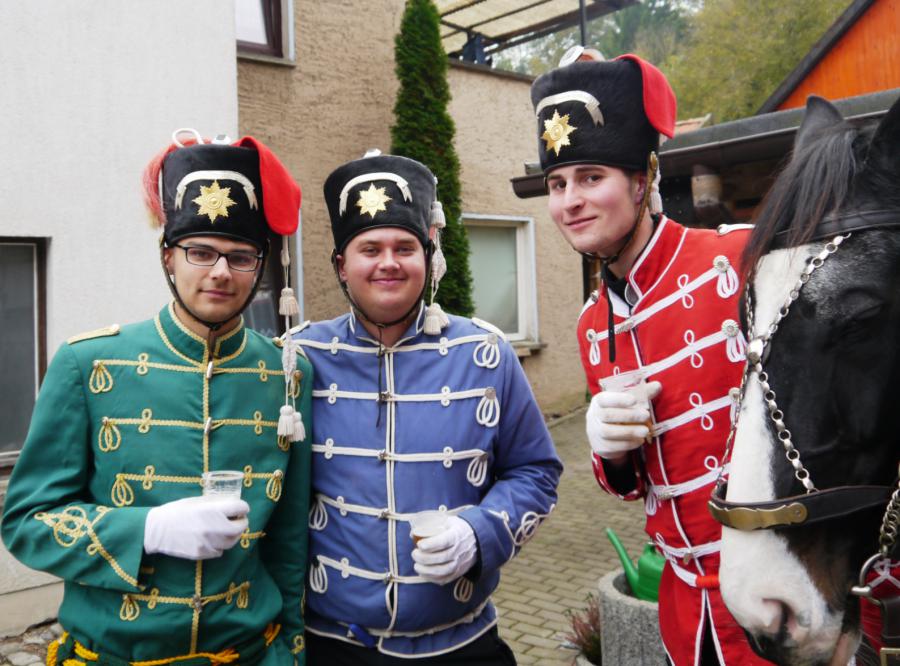 Bild: Die Husaren v.l.: 3. Bastian Heilwagen, 2. Matthias Bätzold, 1. Marko Wiegand