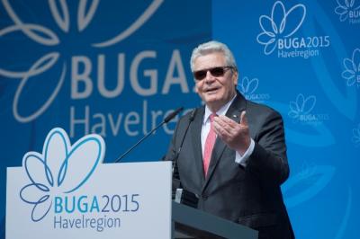 Vorschaubild: Festakt zur BUGA Eröffnung in Brandenburg - Bundespräsident Joachim Gauck