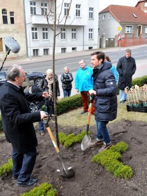Vorschaubild: Florian Silbereisen pflanzt mit Ministerpräsident einen Baum