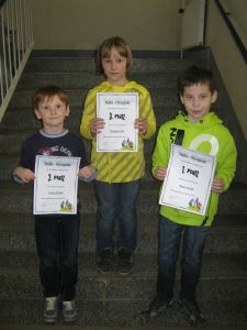 Bild: Die besten Mathematiker unserer 3. Klasse