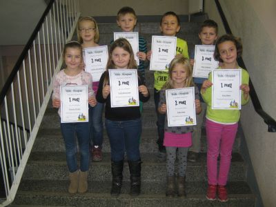Bild: Die besten Mathematiker unserer 2. Klasse