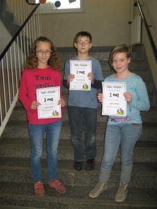 Bild: Die besten Mathematiker unserer 5. Klasse