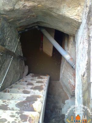 Wasser im Keller erkennbar 