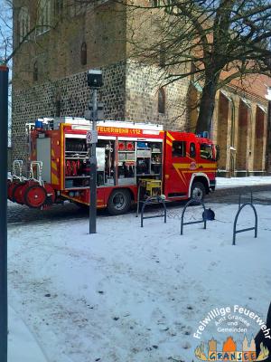 LF an der Einsatzstelle 