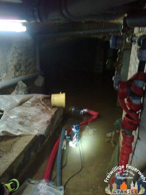 Tachpumpe im Einsatz 