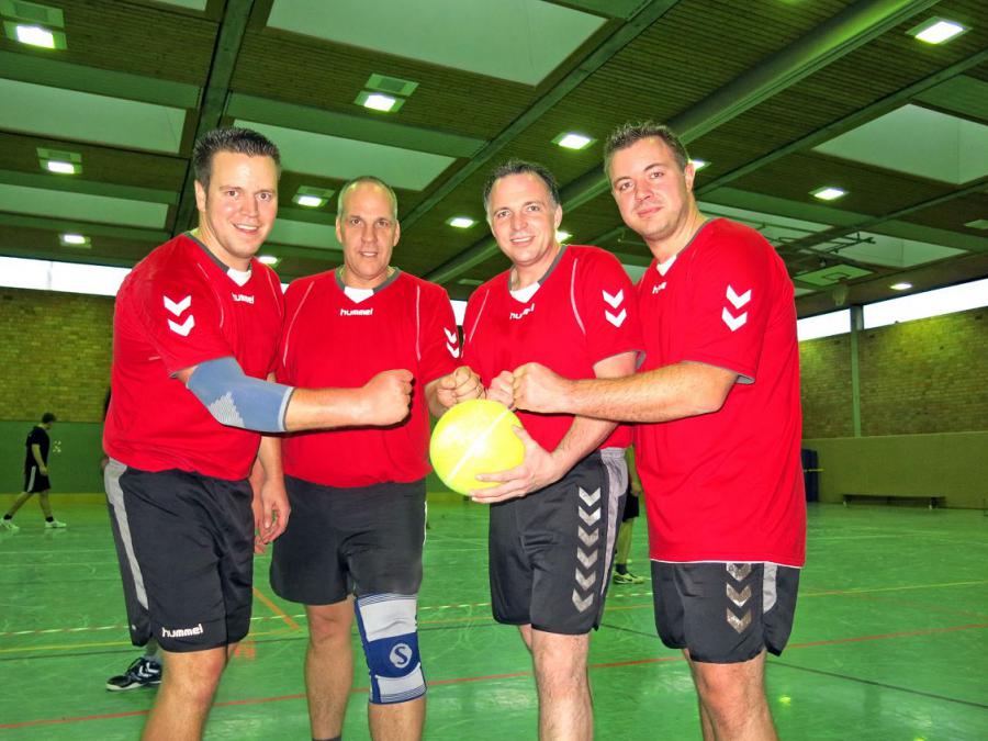 Bild: Unsere Mannschaft: Marc Nies, Andreas Franz, Jens Hoffmann und Bruno Reschke
