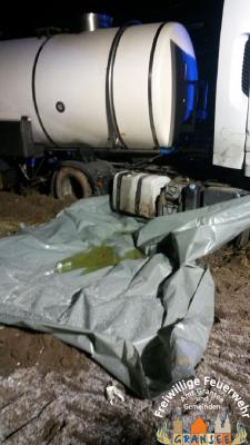 Auffangen von auslaufenden Dieselkraftstoff 