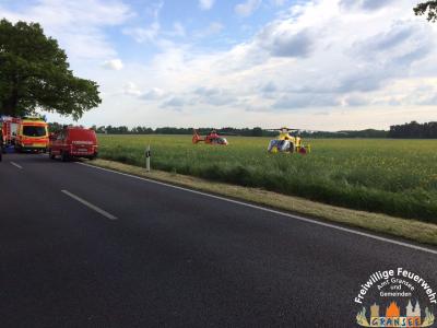 Einsatzfahrzeuge und 2 RTH 