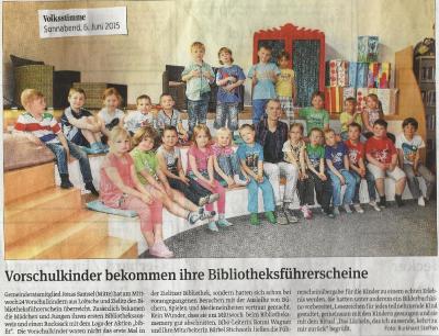 Foto des Albums: bibfit - Der Bibliotheksführerschein für Kindergartenkinder (03. 06. 2015)